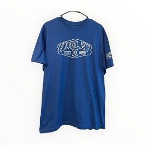 Hurley Blue Graphic Shirt Size Large #2342